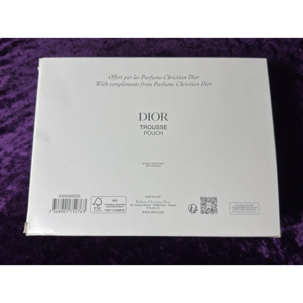 Dior Patent Red‎ Pouch Zip Cosmetic Handle Travel Bag Makeup Perfume Jewelry